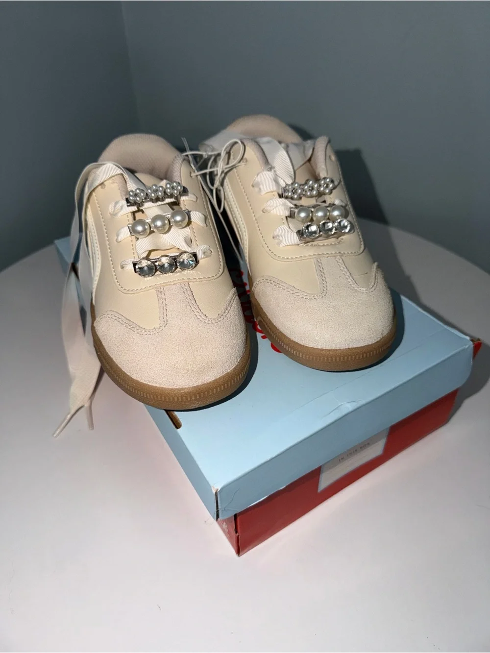 Cat & Jack cream sneakers